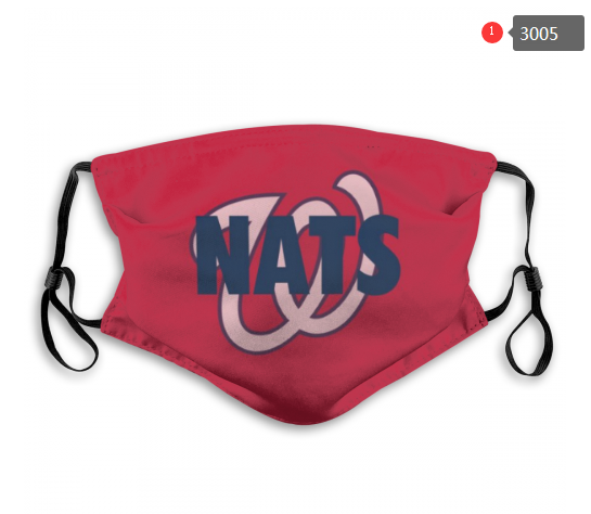 MLB Washington Nationals #2 Dust mask with filter->mlb dust mask->Sports Accessory